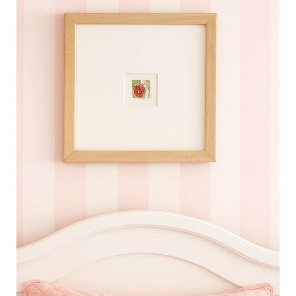 Custom Framed Ladybug Art Print 127/500 By Memphis Artist In Blonde Wood Frame - Picture 1 of 6